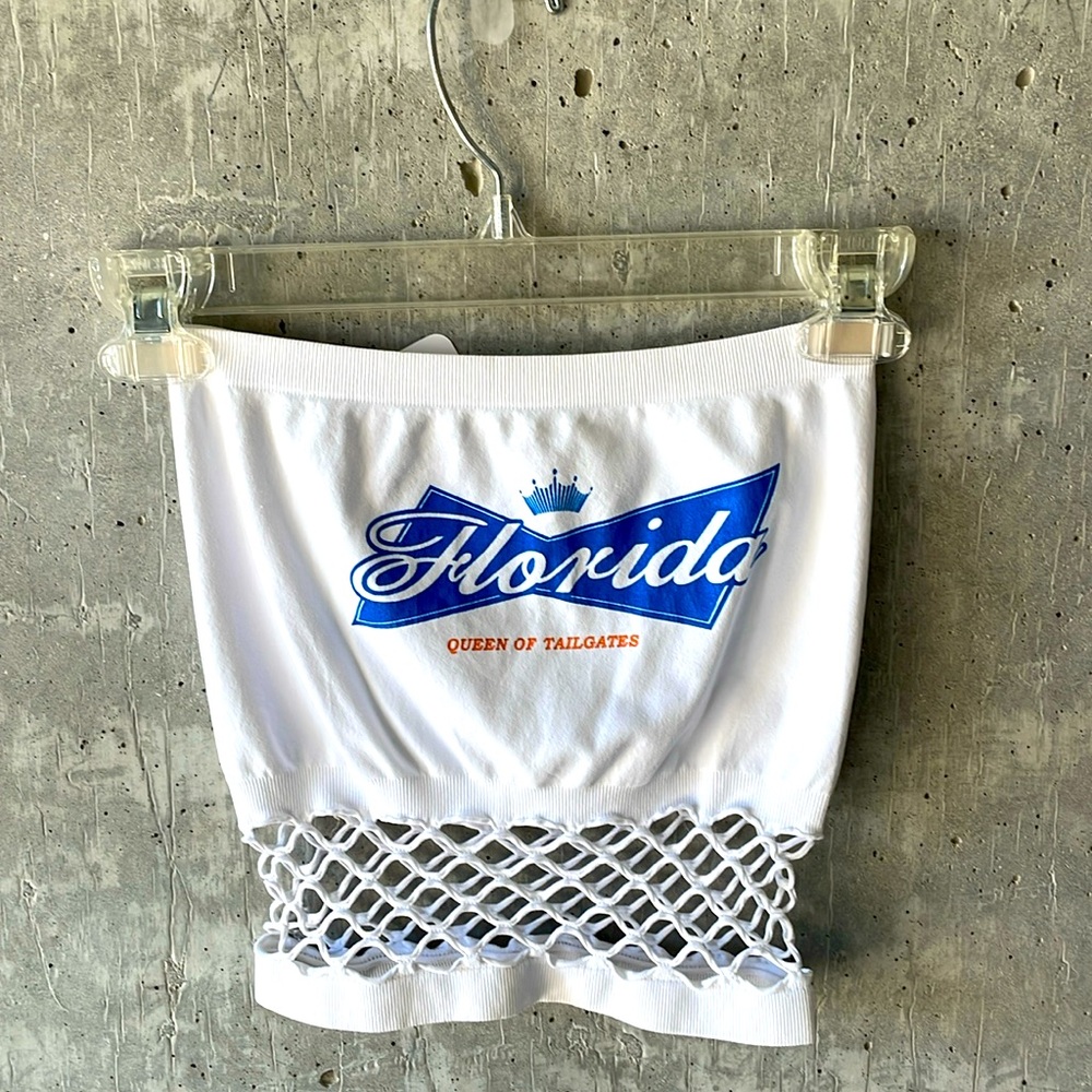 NWT University of Florida Gators Tailgate Bandeau Top